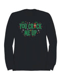 Festive Nutcracker Humor Design Women's Sweatshirt