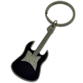 Metal Guitar Keychain - Black
