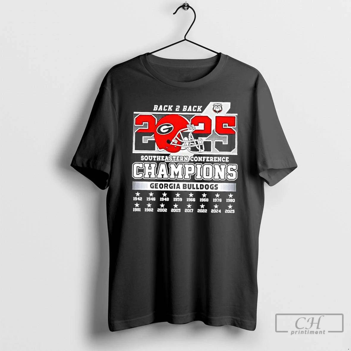 Classic 2025 Back 2 Back Sec Southeastern Conference Champions Georgia Bulldogs