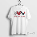 Officials Peace Love Houston Texans Unisex T-shirt, Sweatshirt, Hoodie, Long Sleeve Tee
