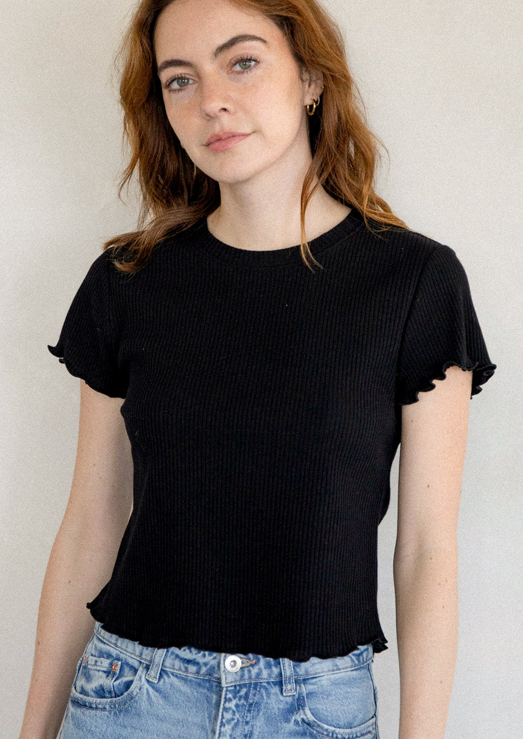 Joni Ribbed Baby Tee