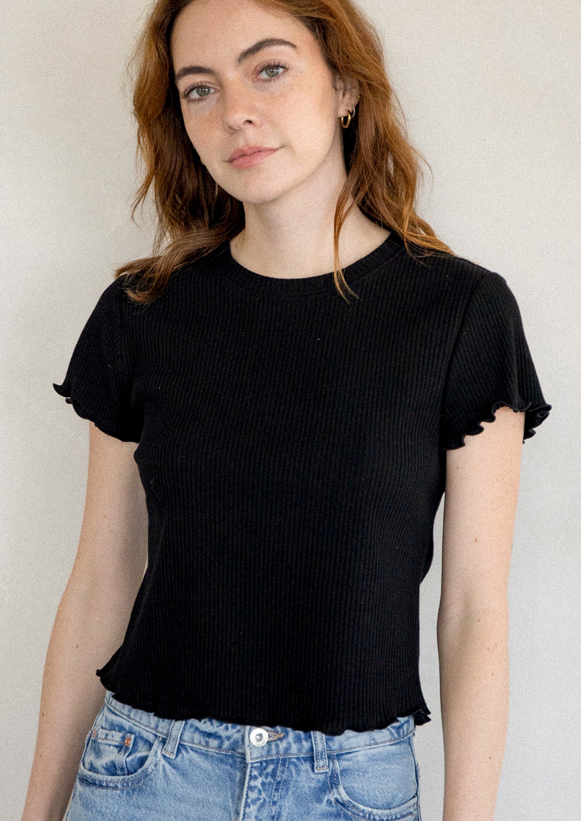 Joni Ribbed Baby Tee