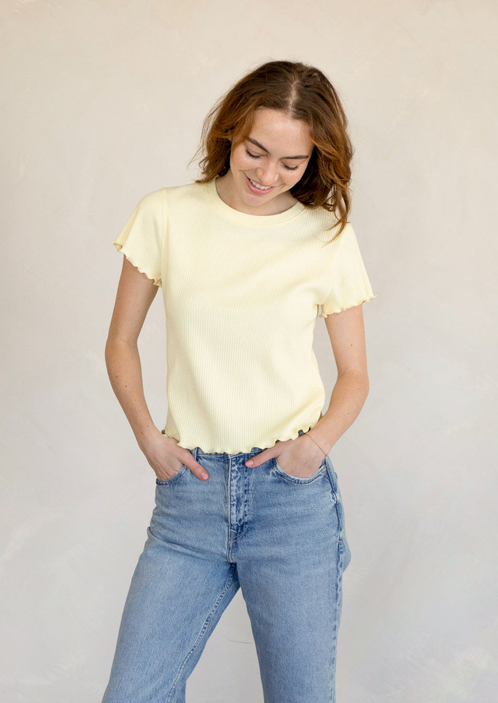 Joni Ribbed Baby Tee