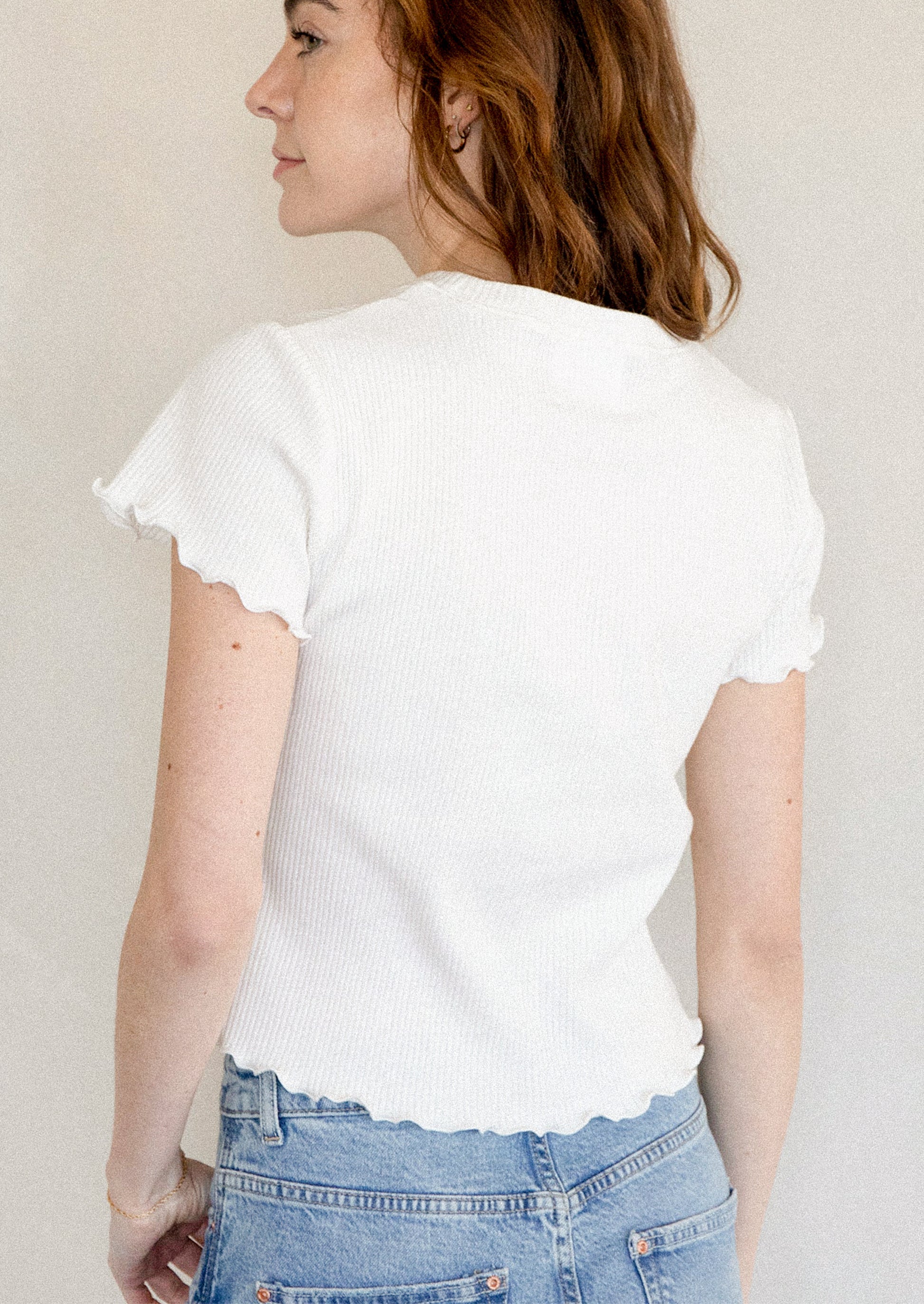 Joni Ribbed Baby Tee