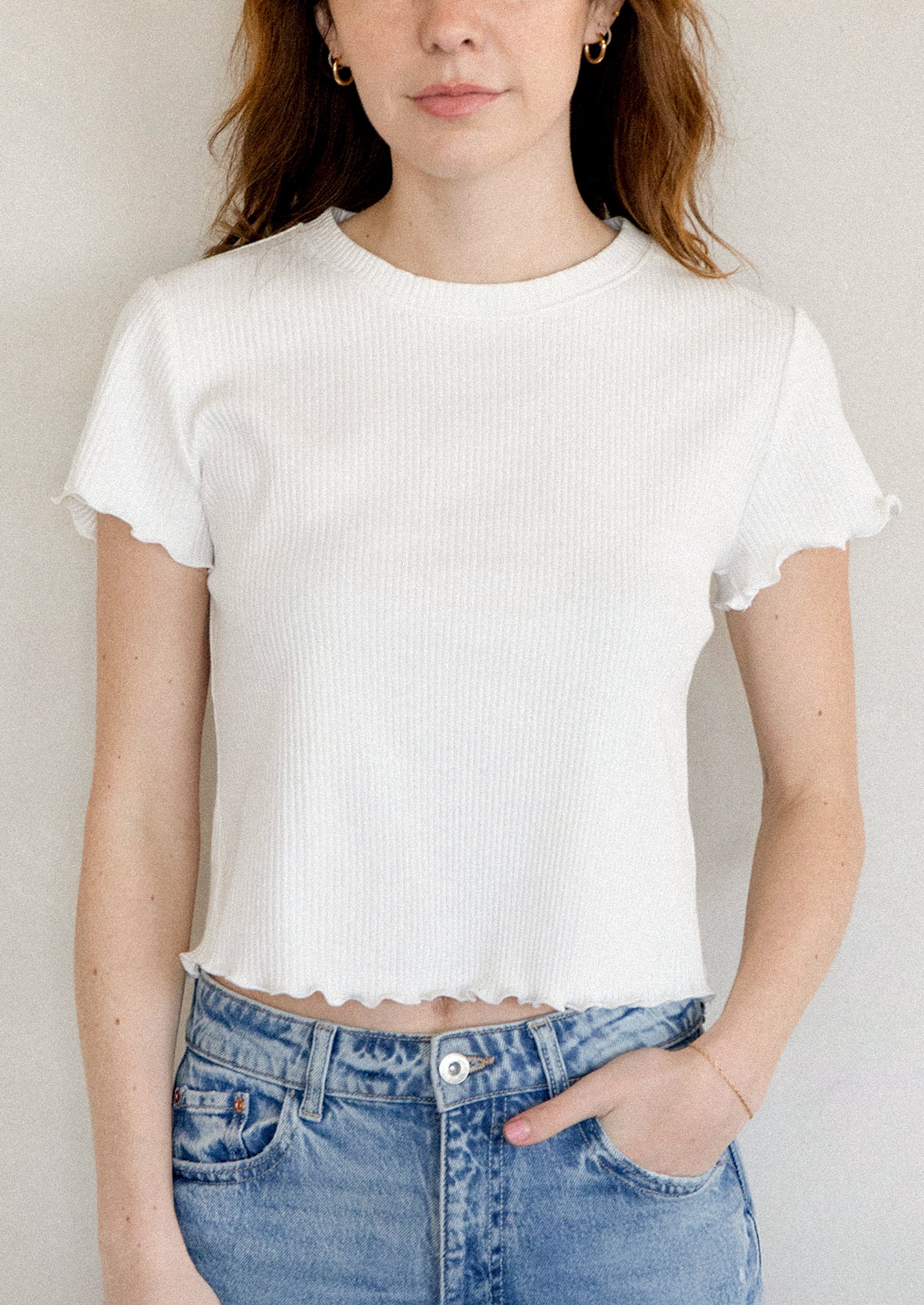 Joni Ribbed Baby Tee