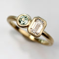 • Toi et Moi Sapphire & Diamond Engagement Ring