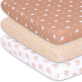Boho Playard Mini Crib Sheets, 3-Pack