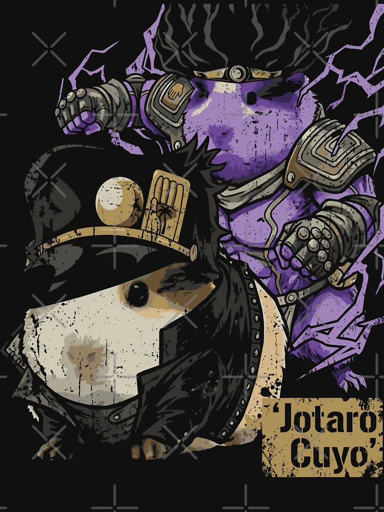 Jotaro Whose Legendary Warrior Anime Guinea Pig by moosesclub Unisex T-shirt, Sweatshirt, Hoodie, Long Sleeve Tee