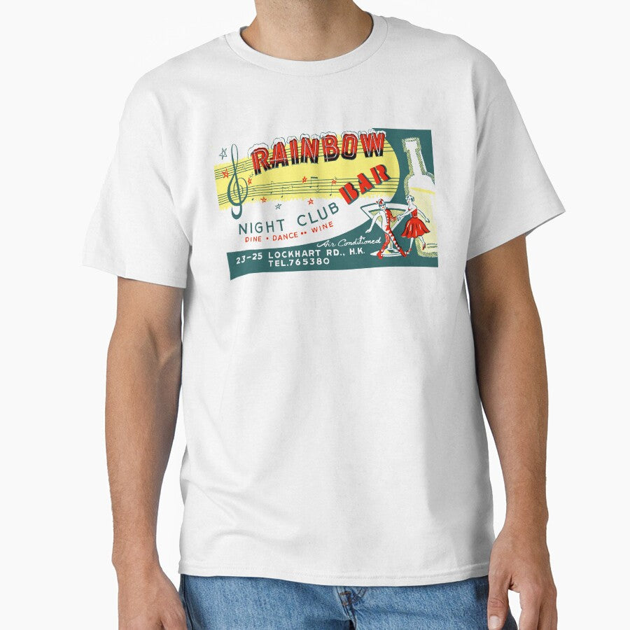 RAINBOW BAR NIGHT CLUB - ADVERT by ThrowbackAds Unisex T-shirt, Sweatshirt, Hoodie, Long Sleeve Tee