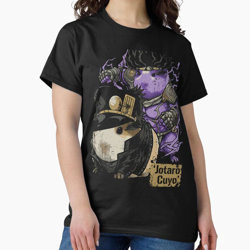 Jotaro Whose Legendary Warrior Anime Guinea Pig by moosesclub Unisex T-shirt, Sweatshirt, Hoodie, Long Sleeve Tee