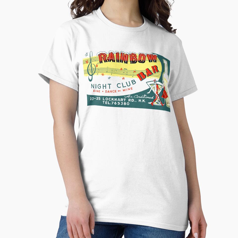 RAINBOW BAR NIGHT CLUB - ADVERT by ThrowbackAds Unisex T-shirt, Sweatshirt, Hoodie, Long Sleeve Tee